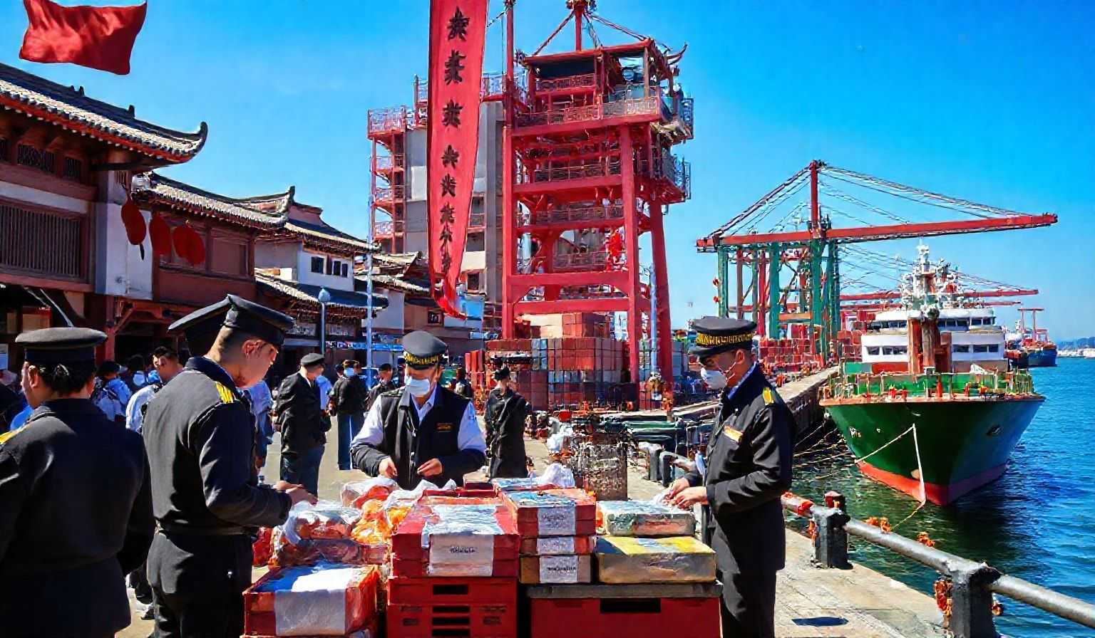 惊爆！平潭海关3大创新，巨吊出海，拼箱效率暴增30%！