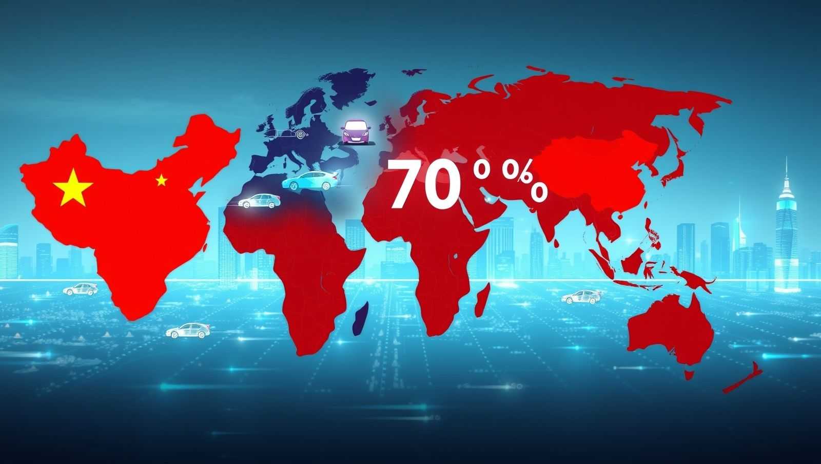 中国电动车占全球70%销量，美国仅5%！